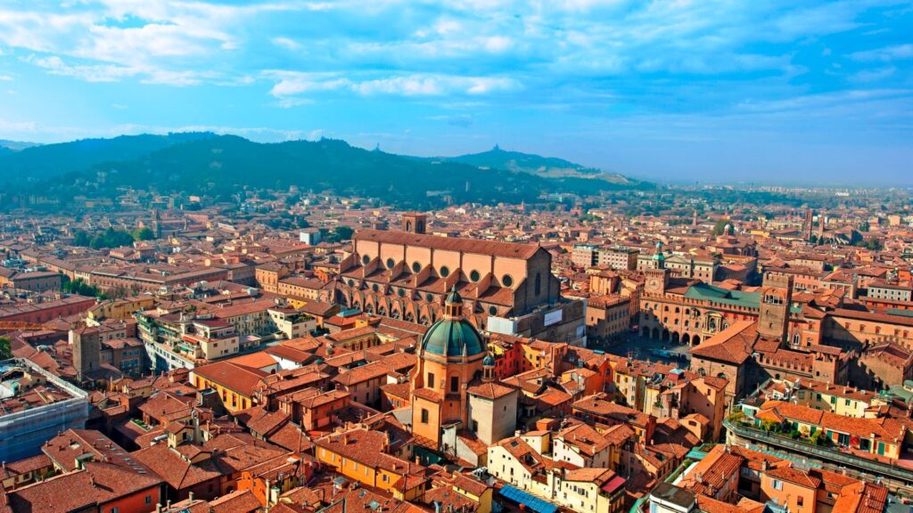 Bologna Old Town in Italy